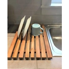 CopperWood Ahşap Bulaşıklık Mutfak Tabaklık Bulaşıklık