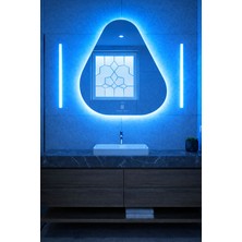 Digital Hayat Amorf Asimetrik Duvar Aynası 72X72 cm Modern Dekoratif Salon Antre Banyo Aynası Kararma Yapmaz