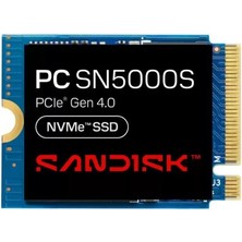 Fantastik Store Sandısk SN5000S 2230 512 GB M2 Nvme Gen4 6000-4200MB/S (Kutusuz) SSD Dısk