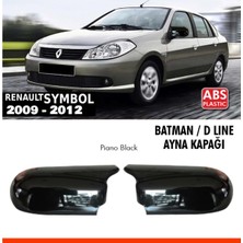 Özgürce Piano Black Aynalar, Renault Symbol 2, 2009-2012, Yarasa Tasarımı