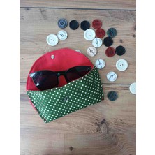 TUYLUTUKKAN 18×9 cm El Yapımı Puantiyeli Gözlük Kılıfı