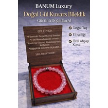 Dogal Gül Kuvars Bileklik