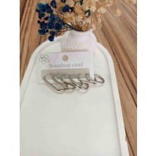 Kudretli Takılar Çelik Set Küpe