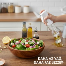 Primeaks Sprey Yağdanlık 220 ml – Cam Hazneli Yağ Püskürtücü | Mutfak Için Pratik ve Tasarruflu Kullanım
