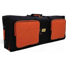 Korg PA4X, PA3X Kısa 61 Tuş Keybord Orglar Için Uyumlu Taşıma Çantası. Siyah Turuncu.