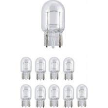 Özgürce 12V 21W T20 Dipsiz Ampul, 10 Adet, Tek Duy, Tek Flama, W21W