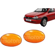 Özgürce Opel Corsa B 1993-2000 Sağ Sol Ön Çamurluk Sinyal Lambası Seti