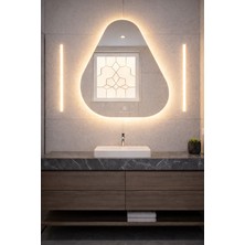 Digital Hayat Amorf Asimetrik Duvar Aynası 72X72 cm Modern Dekoratif Salon Antre Banyo Aynası Kararma Yapmaz