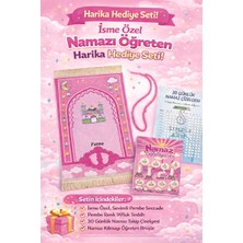 Simply Line Isimli Namaz Öğreniyorum Broşürü ve Çizelgesi Tesbih Erkek Kız Çocuk Seccadesi Hediyelik Seccade Isme Özel Çocuk Seccade