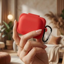 Caseonn Nothing Ear (A) Kılıf Askı Aparatlı Mat Silikon Kırmızı