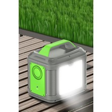 Luxury  CN04 Powerbank 300W 60.000 Mah 5W LED Işıklı Kamp Şarj Pd 60W - Gri 784654