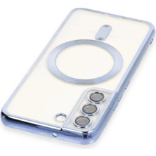 Luxury  Samsung Galaxy S22 Kılıf Kross Magneticsafe Kapak - Sierra Blue 784654