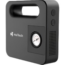 Özgürce LED Işıklı Analog Lastik Şişirme Pompası, Hava Kompresörü, Siyah