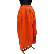 Phuti Düğme Detaylı Asimetrik Etek