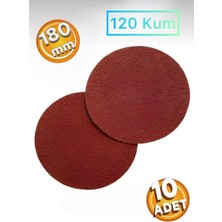 Gfb GFB6979 Cırtlı 180 mm Avuç Taşlama Zımparası Zımpara Pedi 120 Kum (10 Adet)