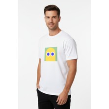 White Whale Rare Retro Vision – Pop-Art Illüstrasyonlu Erkek T-Shirt