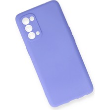 Luxury  Oppo Reno 5 Pro Kılıf First Silikon - Lila 784654
