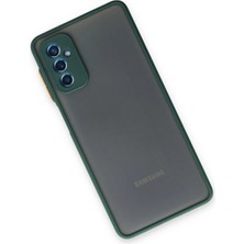 Luxury  Samsung Galaxy M52 5g Kılıf Montreal Silikon Kapak - Yeşil 784654