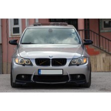Özgürce Makyajsız E90 Kasa Batman Yarasa Ayna Kapağı Piano Black Abs Plastik