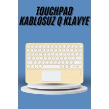 Touchpad Tüm Cihazlara Uyumlu Bluetooth Klavye Touchpad Slim Kablosuz Wifi Q Klavye - Lisinya