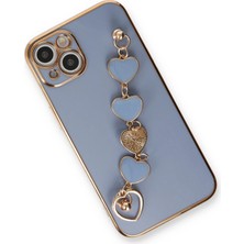 Luxury  iPhone 14 Kılıf Esila Silikon - Gri 784654