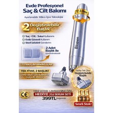 DeepSurge Değiştirilebilir Başlık Ayarlanabilir Titanyum İğne Ölçülü Dermastamp Derma Stamp Dermaroller Roller