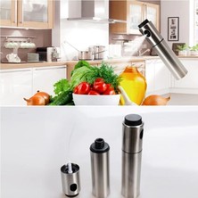 Paslanmaz Çelik Gövdeli Spray Yağlık - Zeytinyağ/sirke Püskürtücü - Lisinya