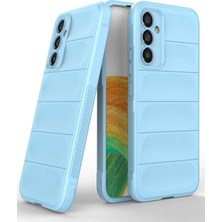 Luxury  Samsung Galaxy M34 5g Kılıf Optimum Silikon - Sky Blue 784654