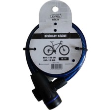 Yuma Ym- 734 150CM  Mavi Bisiklet Kilidi - Lisinya