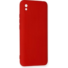 Luxury  Xiaomi Redmi 9A Kılıf Nano Içi Kadife Silikon - Kırmızı 784654