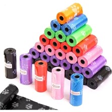 Busstier 12 Rulo 180 Adet Pati Desenli Köpek Kaka Poşeti | Sızdırmaz Kalın Pet Atık Torbası, Koku Bariyerli