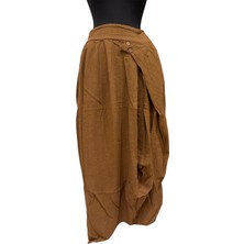 Phuti Düğme Detaylı Asimetrik Etek