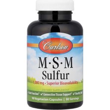 Carlson, Msm Sulfur, 90 Vegetarian Capsules.
