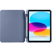 Luxury  iPad 2022 10.9 (10.nesil) Kılıf Kalemlikli Mars Tablet Kılıfı - Lavender 784654
