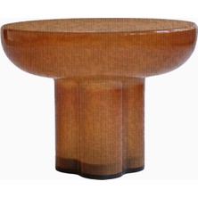 101 Copenhagen Crown Table Low El Işçiliği, Dekoratif Heykelsi Tasarım Cam Sehpa