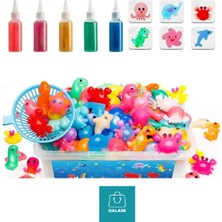 Calais Magic Water Gel Sihirli Su Oyuncak Seti 5 Renk Jel Şişe 4 Kalıp