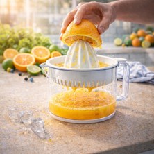 Melkan Home Limon Sıkacağı 500 ml – Kaydırmaz Tabanlı Beyaz Narenciye ve Portakal Sıkacağı, BPA Free