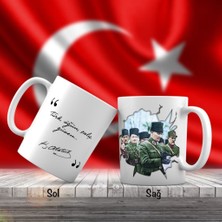 Asilmeydan Üniformalı Mustafa Kemal Atatürk -Milli Mücadele - Atatürk'ün Sözleri -Kupa Bardak