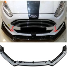 Özgürce Fiesta Mk6 Ön Lip Parlak Siyah, 3 Parça, Kırılmaya Dayanıklı Abs
