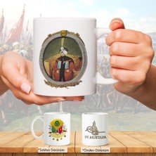 Asilmeydan Osmanlı Padişahları Serisi - IV. Mustafa - Fotoğrafı ve Tuğrası - Arma - Renkli Baskılı Kupa Bardak