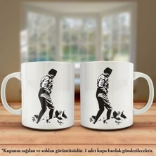 Asilmeydan Çift Yön Renkli Baskılı Mustafa Kemal Atatürk -Kocatepe -Büyük Taarruz Kupa Bardak