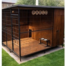 Xl Köpek Kulübesi Dış Mekana Uyumlu Geniş Hacimli Dört Mevsim Kullanıma Uygun Bahçe ve Açık Alanlar