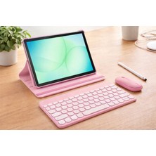 Samsung Galaxy Tab A11+ Plus 8gb 256GB 11'' Tablet+Pembe Kılıf+Kalem+Pembe Klavye