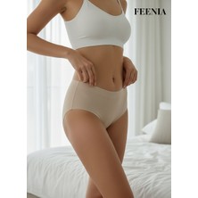 Feenia Noneslip Siyah Kadın Lazer Kesim Pamuklu Ağ Külot