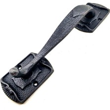 Esranın Dünyası Antika Tarz Dekoratif Pirinç Ayak Tip Büyük Kapı Çekme Kolu - 220X50MM, Oksit RSKRG34-ESRDNS