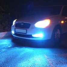 Özgürce H27 Buz Mavi LED Sis Farı Ampulü, Yüksek Parlaklık, Dayanıklı, Güçlü Işık