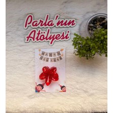 Parla'nın Atölyesi 5 Adet Yeni Yıl Kartı ve Lotus Toka Noel Hediyesi Yılbaşı Hediyesi