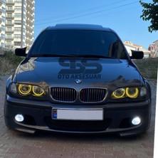 Özgürce E46 Batman Yarasa Ayna Kapağı Piona Black 1998-2005 Uyumu