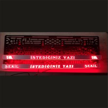 Özgürce Krom Görünüm Işıklı Plakalık, Ön ve Arka Kullanım Için Şık Tasarım