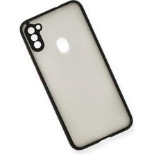 Luxury  Samsung Galaxy A11 Kılıf Montreal Silikon Kapak - Siyah 784654